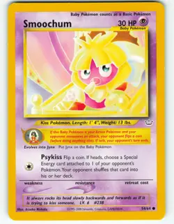 Smoochum - 54/64 Neo Revelation - Pokemon TCG - 2001 - Image 1