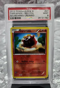 #27 2012 Pokemon B&W Darumaka - Rev Foil Boundaries Crossed PSA 9 - Image 1