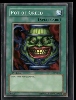 Pot of Greed SYE-040 Starter Deck: Yugi Evolution Yu-Gi-Oh Unlimited HP - Image 1