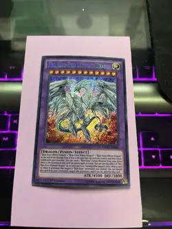 Yugioh Neo Blue-Eyes Ultimate Dragon MVP1-ENS01 Secret Rare 1st Ed LP - Image 1