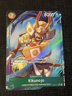 One Piece TCG Kikunojo Alternate Alt Art SR EB04-012 English OP14 Azure Seven NM - Image 1