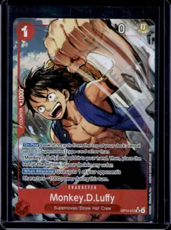 2026 One Piece Azure Sea's Seven Monkey D. Luffy Super Rare #OP14-013 - Image 1