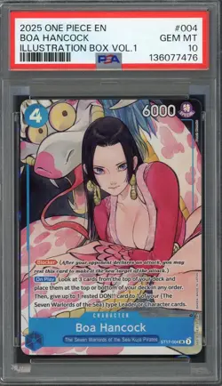 PSA 10 Boa Hancock (Illustration Box Vol. 1) ST17-004 EN One Piece B27 - Image 1