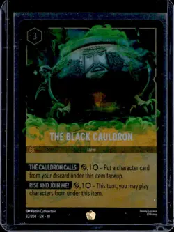 2025 Disney Lorcana Whispers in Well The Black Cauldron Legendary Foil 32/104 - Image 1