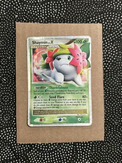 Shaymin LV.X Land Forme 126/127 Platinum Holo Rare Pokemon Card TCG - Image 1