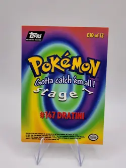 Dratini E10 of 12 - BLACK LOGO - NON-HOLO - TOPPS POKEMON CARD - NM - Image 2