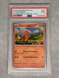 Pokemon Charmander 007/091 Cosmos Holo Miscellaneous Cards PSA 9 2025 English - Image 1