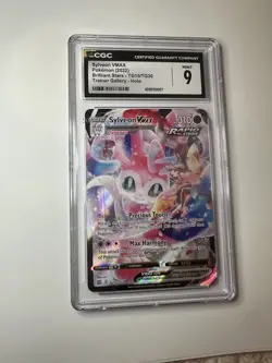 CGC 9 Sylveon VMAX TG15/TG30 Brilliant Stars FA Pokemon Card Trainer Gallery - Image 1