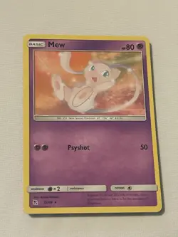 Pokemon TCG Mew Hidden Fates 32/68 Regular Rare Card - Image 1