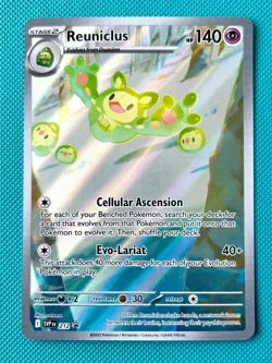 Reuniclus 212 Sv: Scarlet & Violet Promo Cards Full Art holo NM - Image 1
