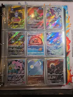 Pokemon Card Lot Binder V/VMAX IR Hits Ex 180 Cards NM Full Art - Image 1