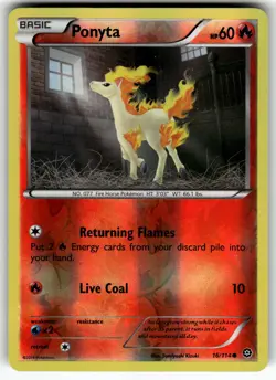 Ponyta 16/114 XY - Steam Siege LP Pokemon Card TCG - Image 1
