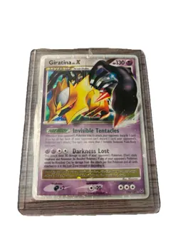 Pokemon Giratina LV.X 124/127 Platinum Holo Card Damaged - Image 5