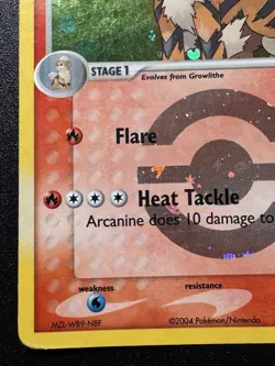 Arcanine 18/112 EX FireRed & LeafGreen Pokemon Card Reverse Holo Foil Rare MP - Image 5