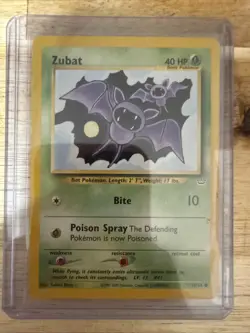 Zubat 59/64 Neo Revelation Set Pokemon Card NEAR MINT - Image 1