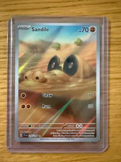 Pokemon Sandile SV01: Scarlet & Violet Illustration Rare Full Art Card 216/198 2 - Image 1