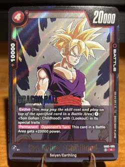 Dragon Ball Fusion World Manga Booster 02 Rare Card - Son Gohan (SB02-006) - Image 1
