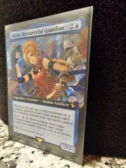 Final Fantasy MTG - Rikku, Resourceful Guardian Rare Extended Art (Near Mint) - Image 3