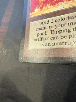 *** ALPHA Sol Ring *** Unplayed, small corner crease - Magic MtG - Image 3