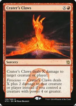 X 1 Crater's Claws NM Khans of Tarkir 106 MTG Magic The Gathering - Image 1