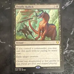 Deadly Rollick Commander 2020 Rare Instant Regular English 042 MTG Wizards - Image 1
