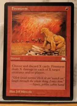 Mtg FIRESTORM NM Weatherlight Reserve List -Argo- - Image 1