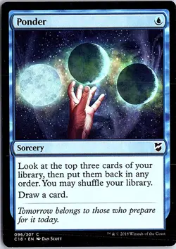 Ponder C Commander 2018 96 LP MTG - Image 1