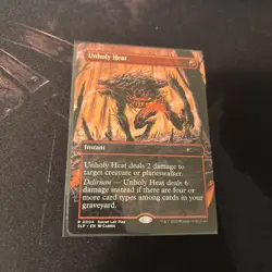 Mtg Unholy Heat BORDERLESS - Secret Lair Showdown + Bonus Foils - Image 3