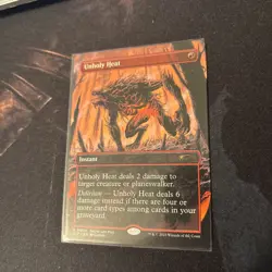 Mtg Unholy Heat BORDERLESS - Secret Lair Showdown + Bonus Foils - Image 5