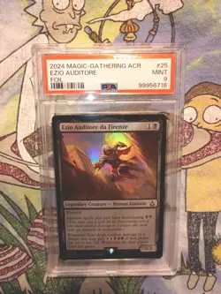 MTG Ezio Auditore da Firenze Foil Assassin's Creed #025 PSA 9 - Image 1