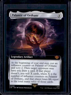 2023 Magic MTG Lord of Rings Tales Middle-Earth Palantir Orthanc Foil #381 - Image 1