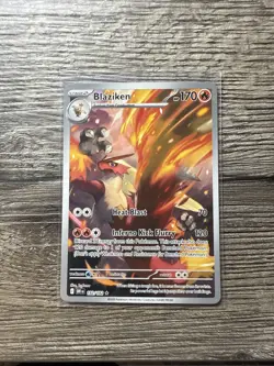 Pokemon TCG Blaziken Destined Rivals Illustration Rare Card 192/182 NM Condition - Image 1