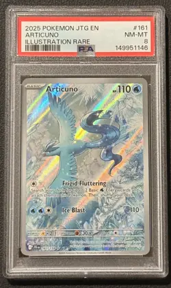 Articuno - 2025 Pokemon Jtg En-Journey Together #161 PSA 8 - Image 1