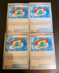 4x Poke Pad Perfect Order Pokemon Trainer Play Set Of 4 - Image 1