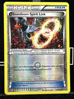 Houndoom Spirit Link 142/162 Breakthrough Reverse Holo Pokemon Card - Image 3