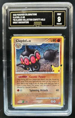 2021 Pokemon SWSH Celebrations Claydol Classic Collection #15/106 GMA 9 - Image 1