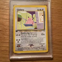 Pokemon Neo Genesis 1st Edition Clefairy TCG Card 30/111 Uncommon Psa 9 - Image 2