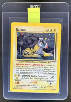 2001 Pokemon Neo Revelation Raikou Holo #13/64 - Image 1
