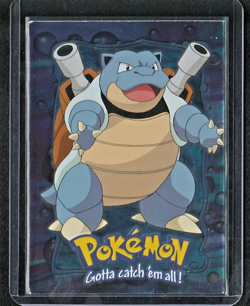 Blastoise Foil Blue Logo E9 - 1999 Pokemon Topps Movie Evolution - Image 1
