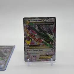 Pokemon M Rayquaza EX 76/108 Roaring Skies Ultra Rare Full Art Holo Mega NM - Image 1