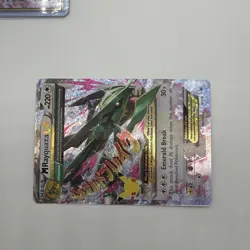 Pokemon M Rayquaza EX 76/108 Roaring Skies Ultra Rare Full Art Holo Mega NM - Image 3