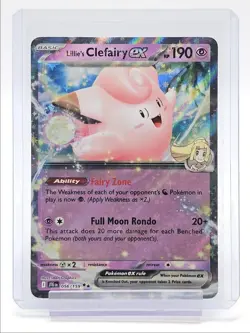 LILLIE'S CLEFAIRY EX 2025 POKEMON JOURNEY TOGETHER DOUBLE RARE 056/159 Q2268 - Image 1