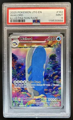 2025 Pokemon Journey Together Wailord #162/159 PSA 9 - Image 1