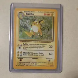 Pokemon Raichu 14/102 Base Set Holo Rare Stage 1 1999 Wizards Copyright 80 HP - Image 5