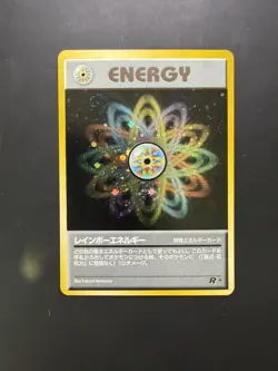 [NM+] Pokemon - Rainbow Energy Japanese Team Rocket Holo Rare - Image 1