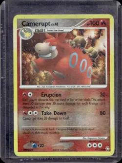 2008 Pokemon Diamond & Pearl Legends Awakened Camerupt Reverse Holo #47/146 - Image 1