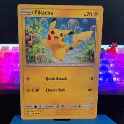 Pikachu 19/68 NM PIKACHU STAMPED 2019 Pokemon TCG Deck Promo #55 Near Mint - Image 1