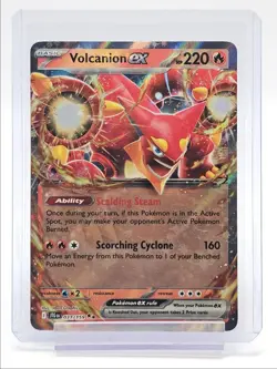 VOLCANION EX 2025 POKEMON JOURNEY TOGETHER DOUBLE RARE 031/159 Q2268 - Image 1