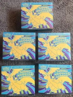 Pokemon Ascended Heroes Elite Trainer Box ETB Sealed Lot of 5 - Image 1