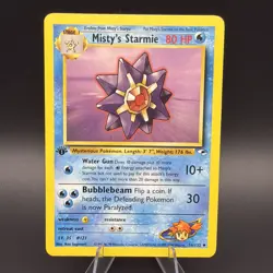 Misty's Starmie 056/132 Gym Heroes 1st Edition Pokemon TCG Vintage - Image 1